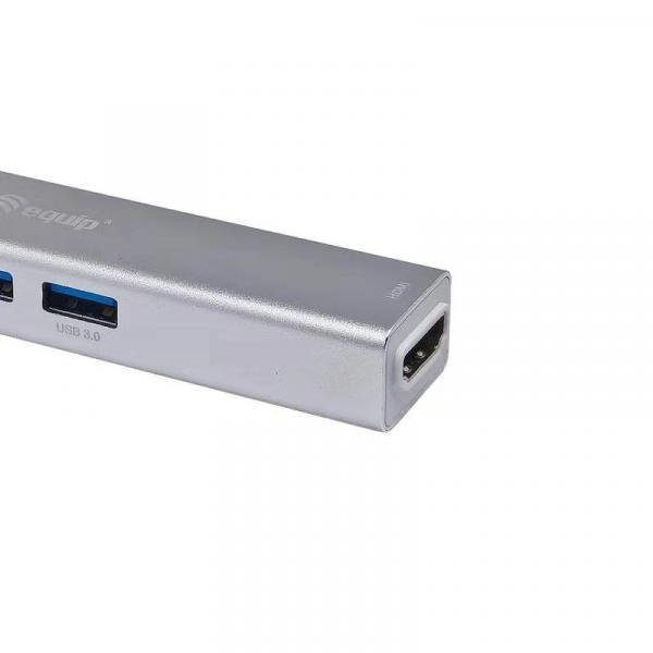 Equip 133480usb-c 5in 1 multifunctionele adapter