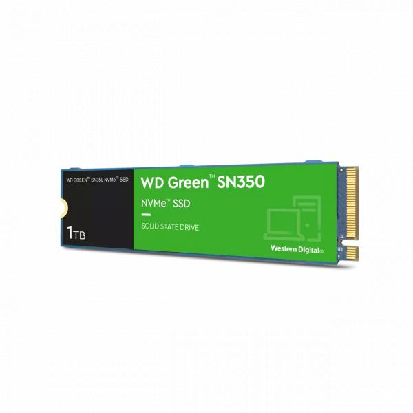 Western Digital WD100T3G0C SN350 groene SSD, 1 TB, M.2 NVME, QLC, 3200 3000 MB/s