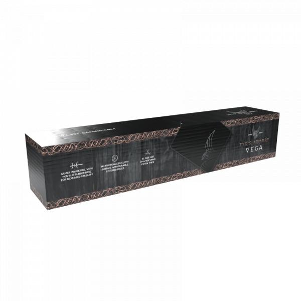 L33t gaming 160403 vega xl gaming muismat, snel oppervlak. 444 x 355 x 4 mm, zwart
