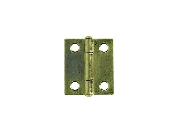 Mack 1013502 - 2 smalle scharnieren messing h 25 x b 18 mm | 5 stuks