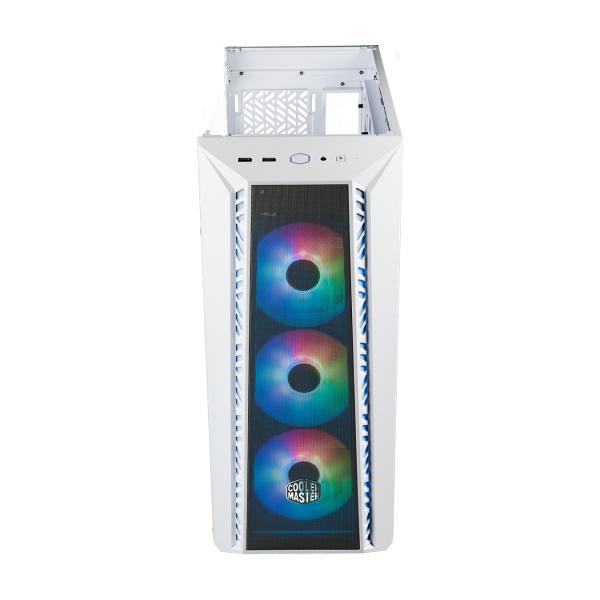 Cooler master mb520-wgnn-s00 masterbox 520 mesh wit, atx, midi, edge-to-edge transparant venster