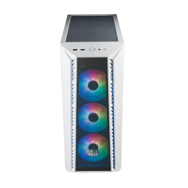 Cooler master mb520-wgnn-s00 masterbox 520 mesh wit, atx, midi, edge-to-edge transparant venster