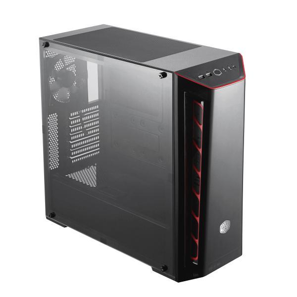Coolermaster mb520-kgnn-s01 masterbox 520 zwart, atx, midi-tower, transparant venster van rand tot rand