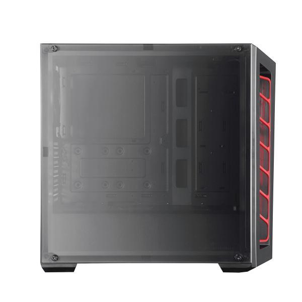 Coolermaster mb520-kgnn-s01 masterbox 520 zwart, atx, midi-tower, transparant venster van rand tot rand