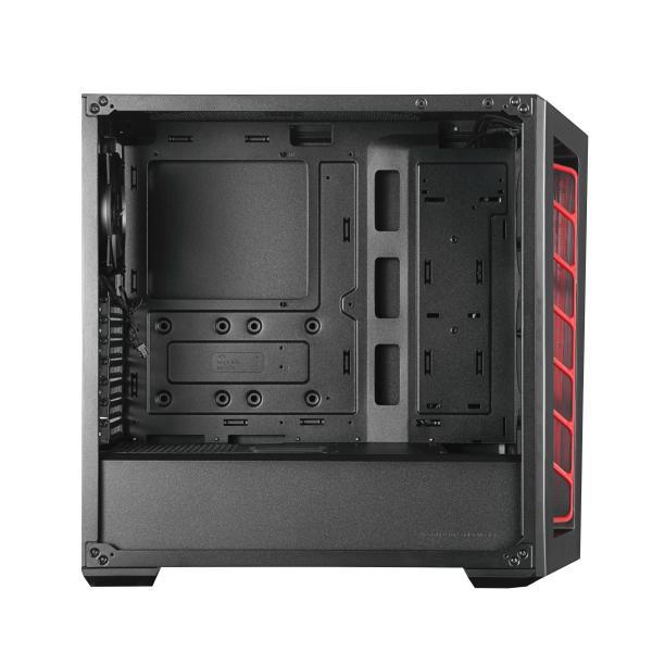 Coolermaster mb520-kgnn-s01 masterbox 520 zwart, atx, midi-tower, transparant venster van rand tot rand