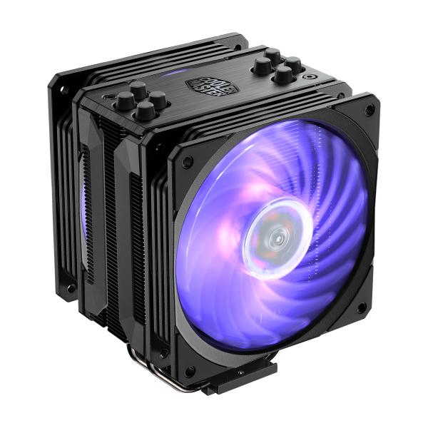 Cooler Master RR-212S-20PC-R2 Hyper 212RGB Black Edition met LGA1700, 120 mm, 650-2000 tpm, 4-heatpipe