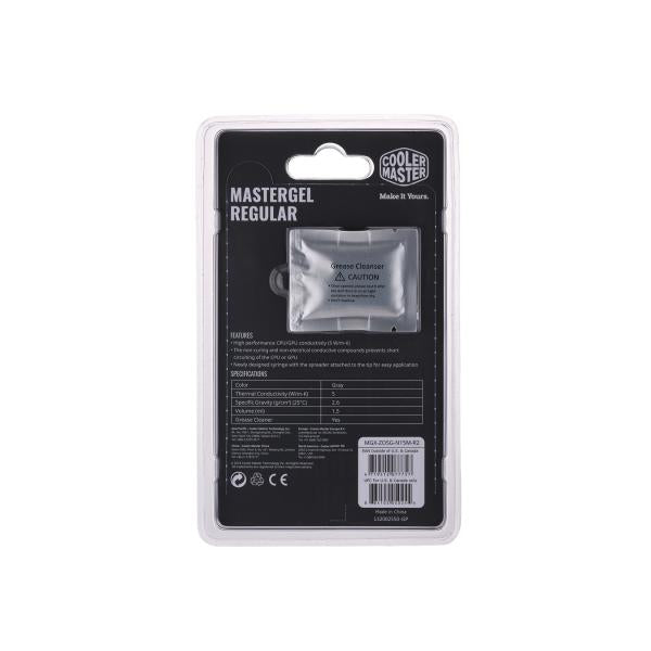 Cooler Master mgx-zosg-n15m-r2 mastergel regular, 1,5 ml, 5 w mk, grijs
