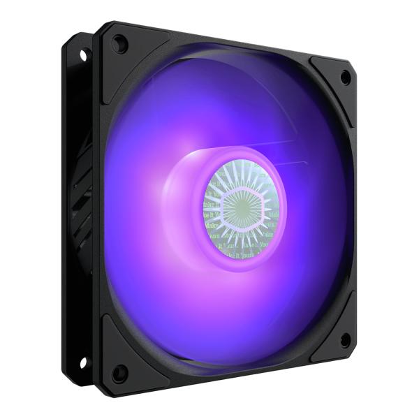 Coolermaster mfx-b2dn-18npc-r1 sikkelstroom 120 rgb, 4-pins, 120mm, geweer, 650-1800 tpm, 8 - 27 dba