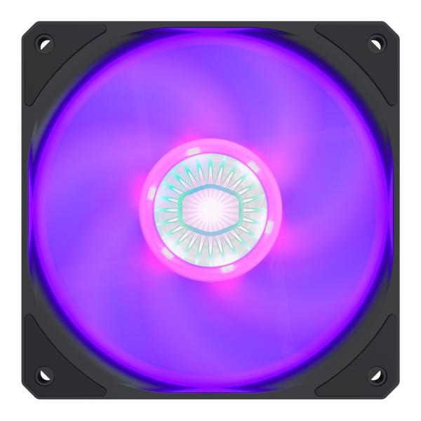 Coolermaster mfx-b2dn-18npc-r1 sikkelstroom 120 rgb, 4-pins, 120mm, geweer, 650-1800 tpm, 8 - 27 dba