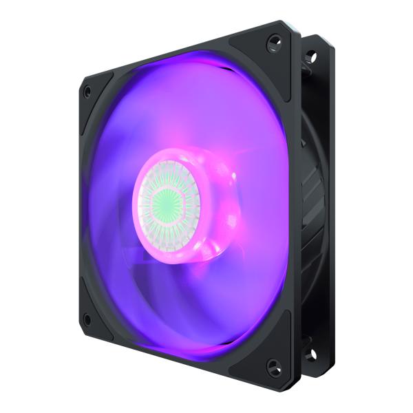 Coolermaster mfx-b2dn-18npc-r1 sikkelstroom 120 rgb, 4-pins, 120mm, geweer, 650-1800 tpm, 8 - 27 dba