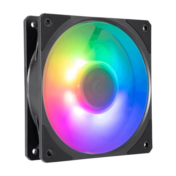 Coolermaster mfz-m2dn-24np2-r1 mobius 120p argb, 120 mm, 2400 tpm, 30 dB, 75,2 cfm, zwart