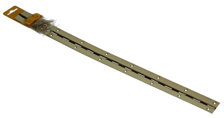 1013330 - 1 piano scharnier vermessingd l 48 cm x 32 mm | 10 stuks