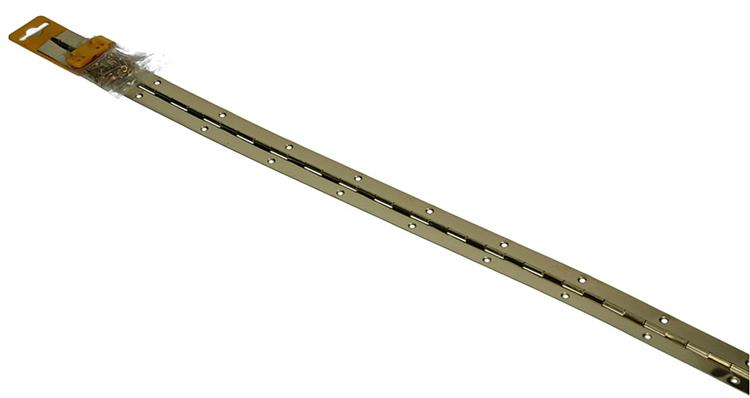 1013331 - 1 piano scharnier vermessingd l 72 cm x 32 mm | 10 stuks