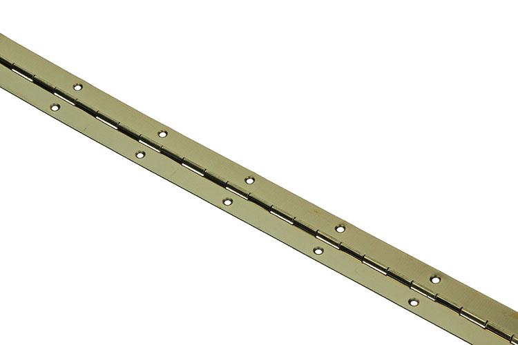 1013331 - 1 piano scharnier vermessingd l 72 cm x 32 mm | 10 stuks