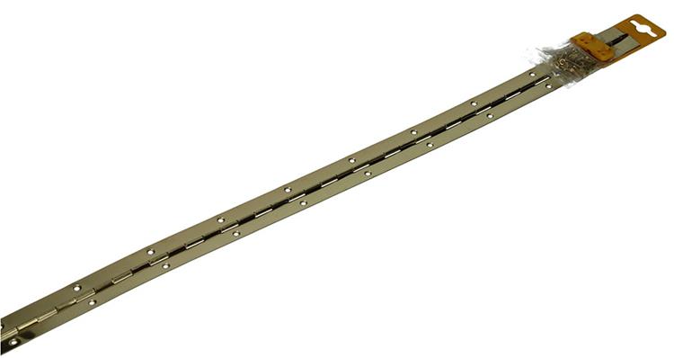 1013331 - 1 piano scharnier vermessingd l 72 cm x 32 mm | 10 stuks
