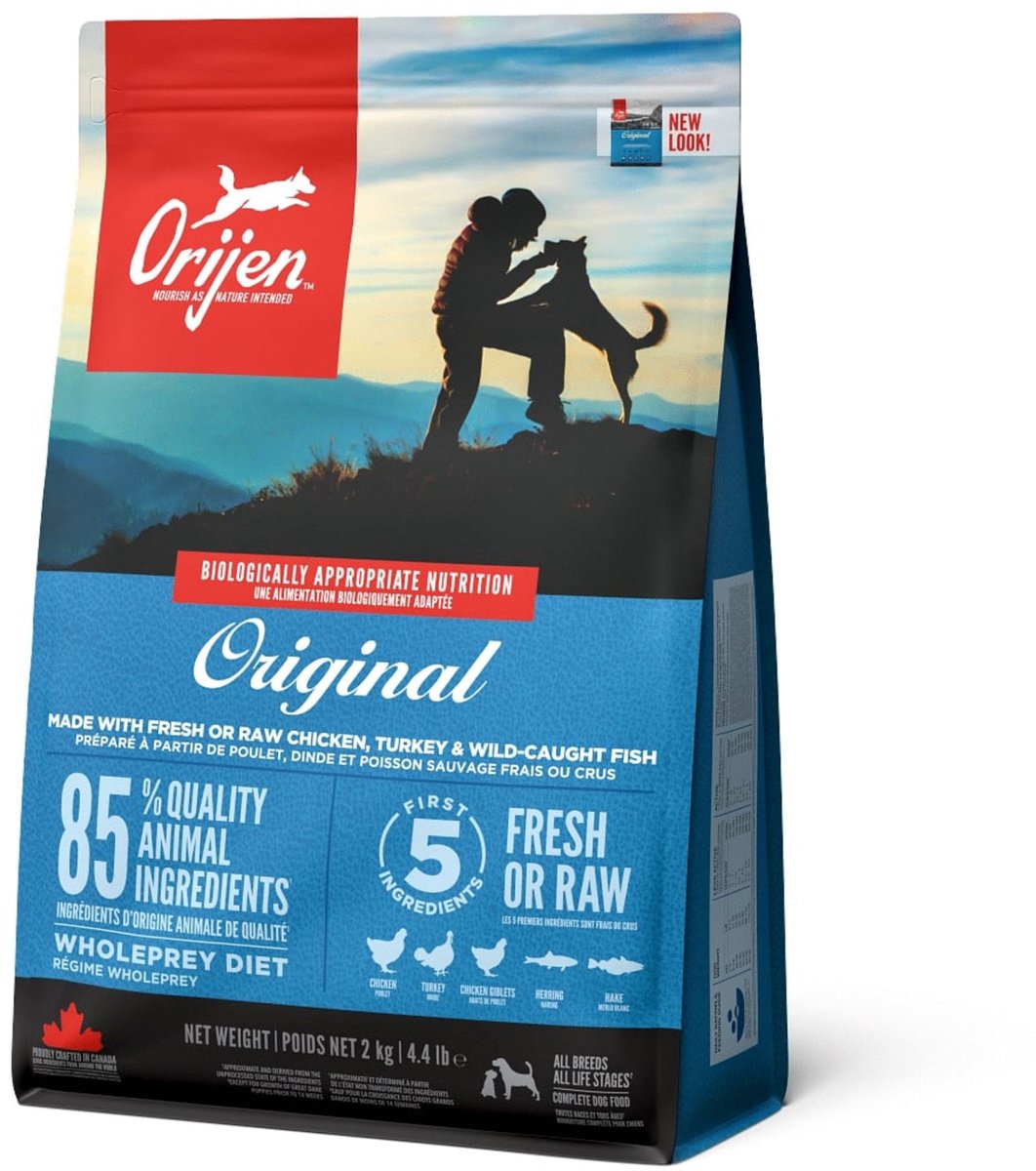Orijen whole prey original dog - kip kalkoen - hondenvoer - 2 kg