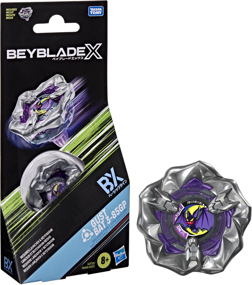 Beyblade x gust bat 3-85gp bx boosterpack