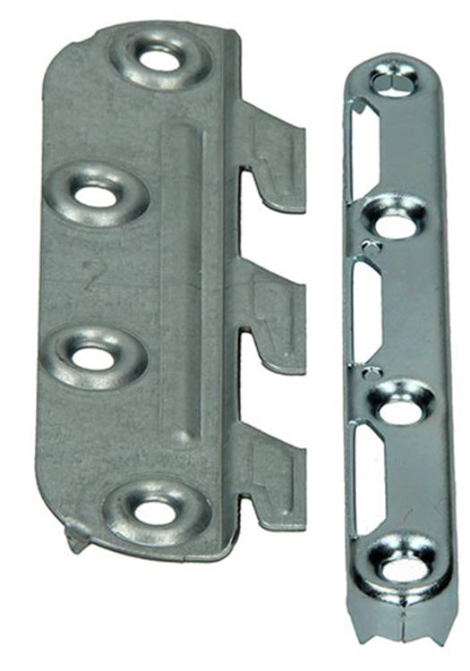 Mack 1013463 - set van 4 ledikanthaken blank 135mm | 5 stuks