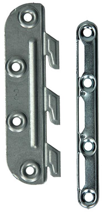 Mack 1013463 - set van 4 ledikanthaken blank 135mm | 5 stuks