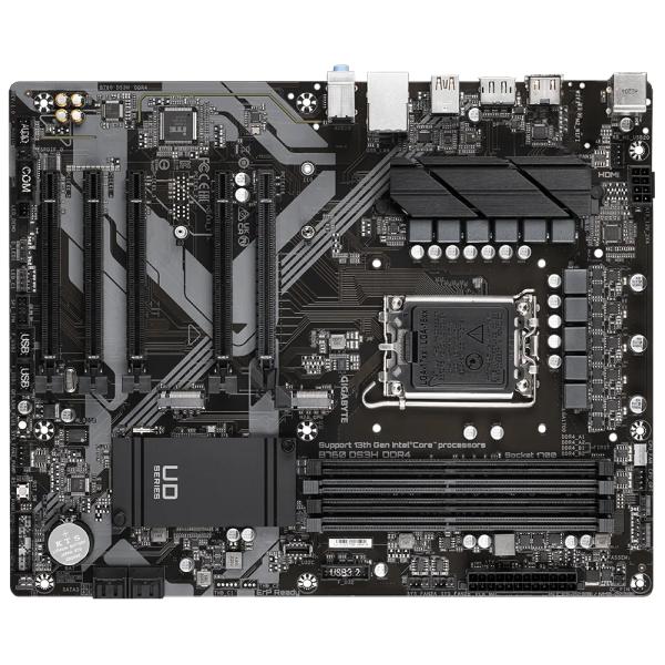 Gigabyte b760 ds3h, intel lga1700, b760, dimm ddr5, usb-c 20 gb s, 2*pcie 4.0 x4 m.2