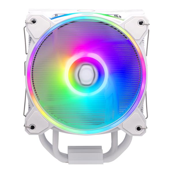 Coolermaster rr-s4ww-20pa-r1 hyper 212 halo wit, 4-pins, argb, 120 mm, 650-2050 tpm, 27 dba (max)