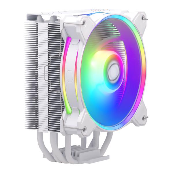 Coolermaster rr-s4ww-20pa-r1 hyper 212 halo wit, 4-pins, argb, 120 mm, 650-2050 tpm, 27 dba (max)