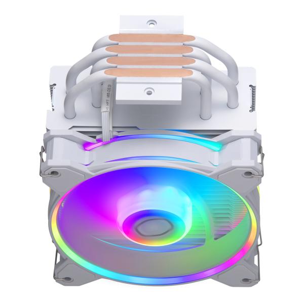 Coolermaster rr-s4ww-20pa-r1 hyper 212 halo wit, 4-pins, argb, 120 mm, 650-2050 tpm, 27 dba (max)