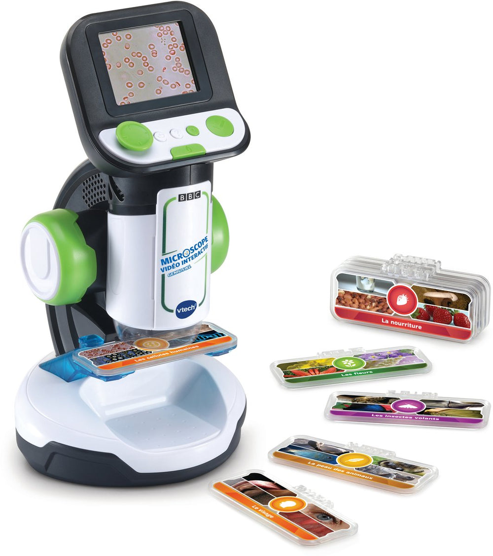 Vtech mijn interactieve video microscoop voor kinderen - educatief interactief speelgoed - maak kennis met de microscopisch kleine wereld - cadeau - vanaf 7 jaar