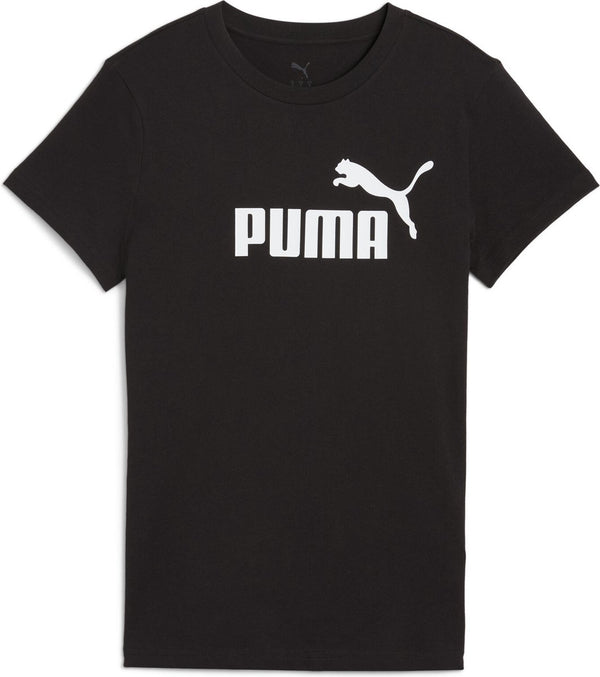 Puma ess no. 1 logo tee dames sportshirt - black xs