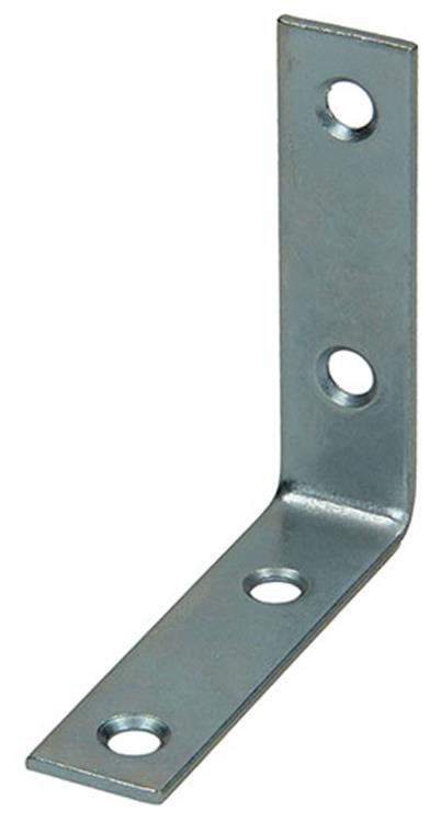 Mack 1013296 - 4 geplooide winkelhaken verzinkt 55x55x15x2mm | 10 stuks