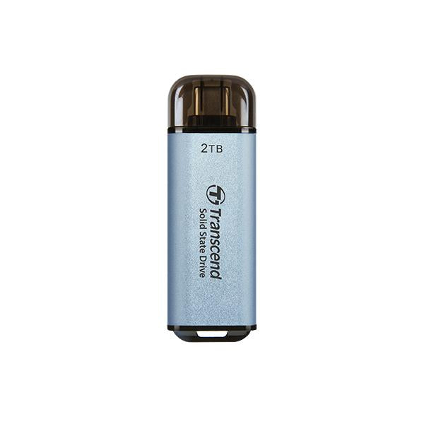 Transcend ts512gesd300c esd300c externe SSD, 500 GB, USB type-C, 10 GB/s, 1050 950 MB/s, blauw