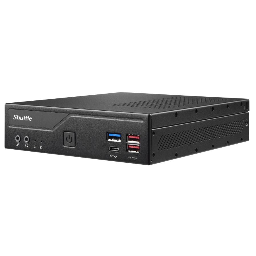Shuttle dh670v2 mini pc barebone, lga1700, h670, ddr4, 2x hdmi, 2x dp, 2x 2.5g lan, 8x usb, 24/7