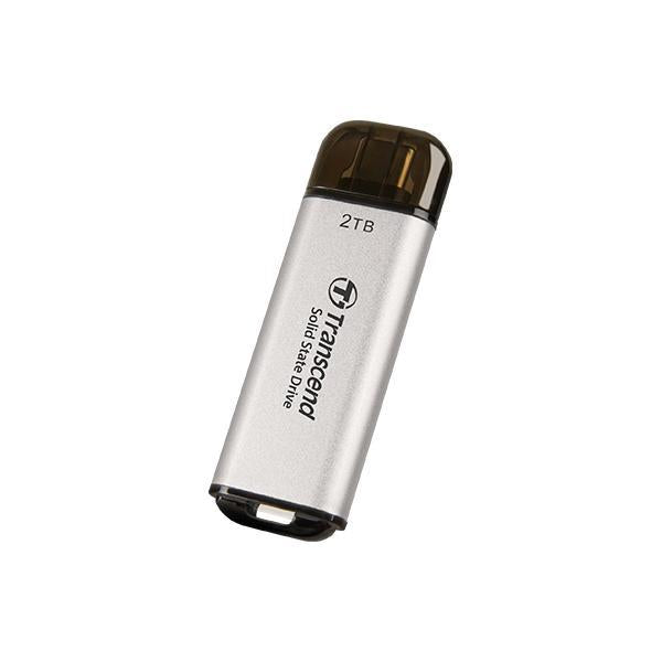 Transcend ts1tesd300s esd300s externe SSD, 1 TB, USB type-C, 10 GB/s, 1050 950 MB/s, zilver