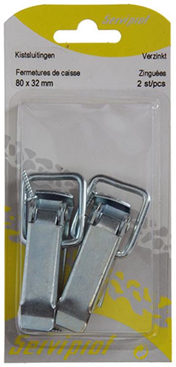 Mack 1013343 - 2 kistsluitingen verzinkt 80x32mm | 5 stuks