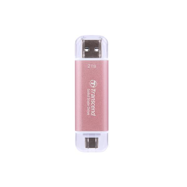 Transcend ts1tesd310p esd310p externe SSD, 1 TB, USB 10 GB/s, type CA, 1050 950 MB/s, roze