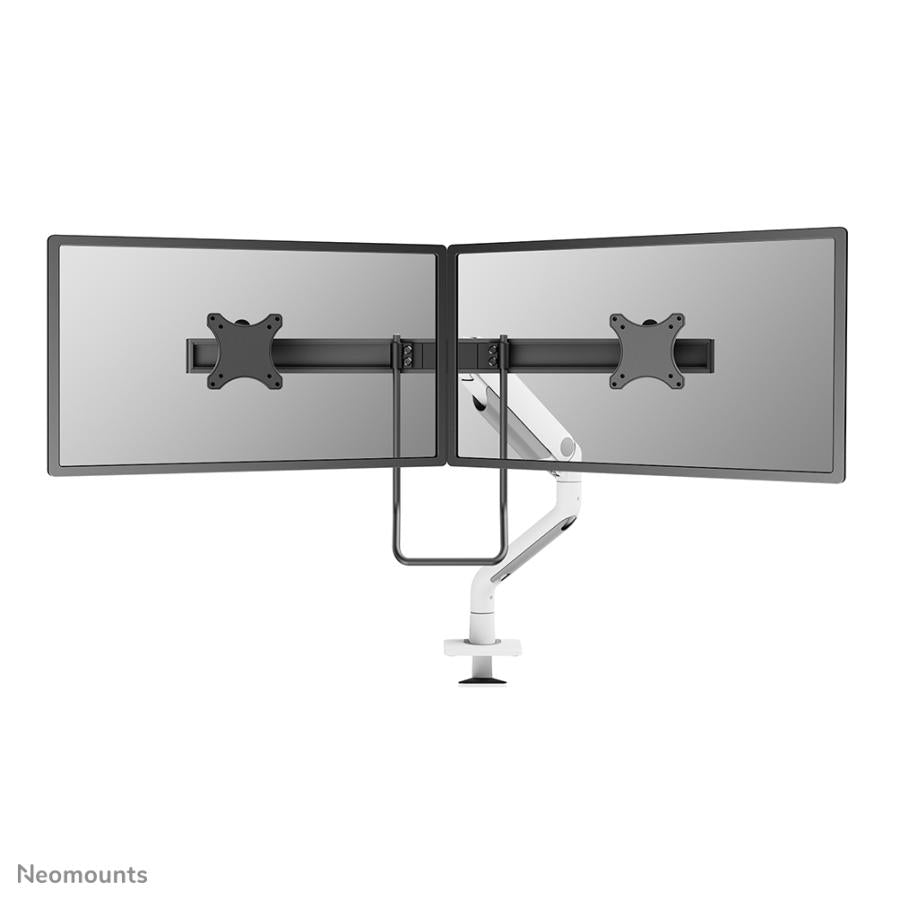 Neomounts ds75s-950wh2 full-motion desk mount, 2x 17 - 27 , 8 kg, 100x100 mm, black