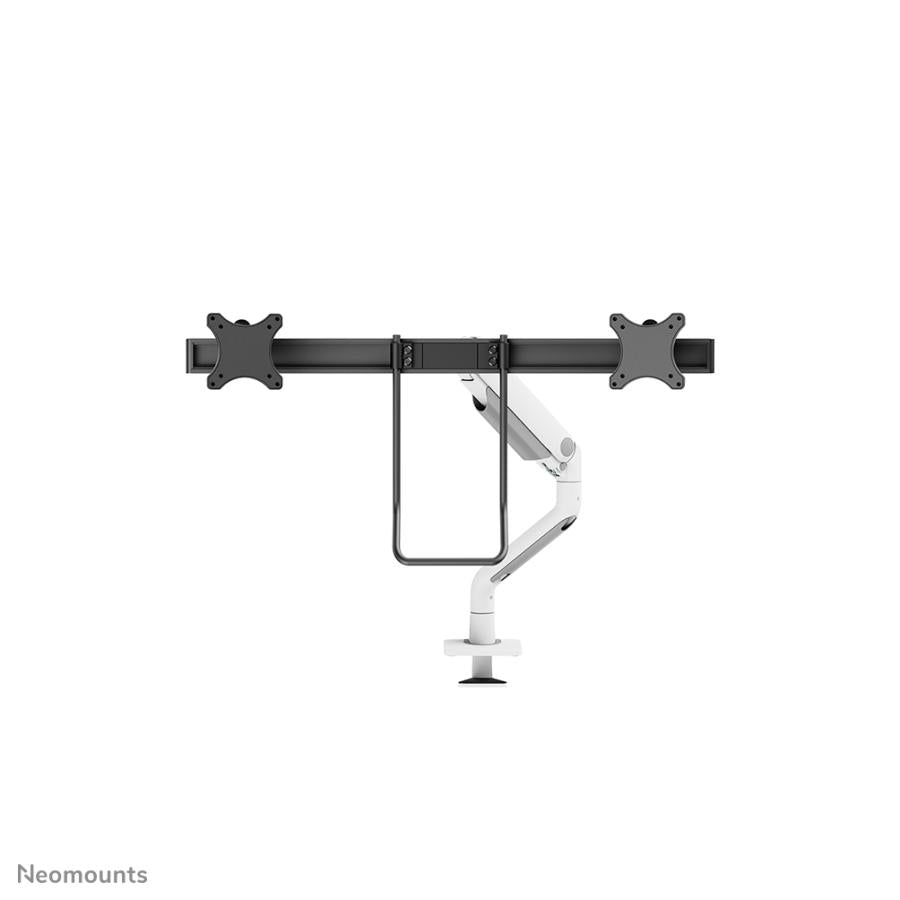 Neomounts ds75s-950wh2 full-motion desk mount, 2x 17 - 27 , 8 kg, 100x100 mm, black