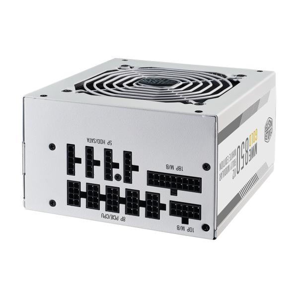 Coolermaster mpe-8501-afaag-3g mwe gold v2 eu, 850w, atx3.0, 12vhpwr, =90%, 120mm, wit