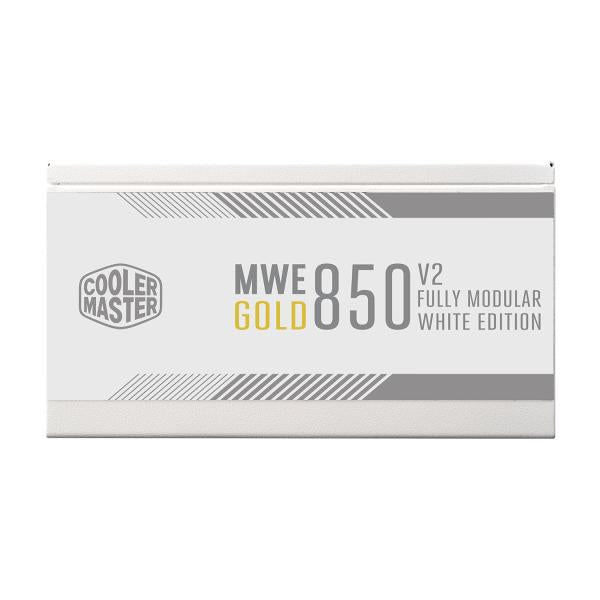 Coolermaster mpe-8501-afaag-3g mwe gold v2 eu, 850w, atx3.0, 12vhpwr, =90%, 120mm, wit