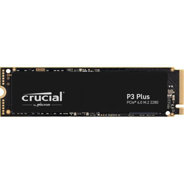 Crucial ct500p3pssd8 ct500p3ps p3 plus ssd, 500gb, m.2 pcie nvme, 3d nand, 4700 1900 mbs
