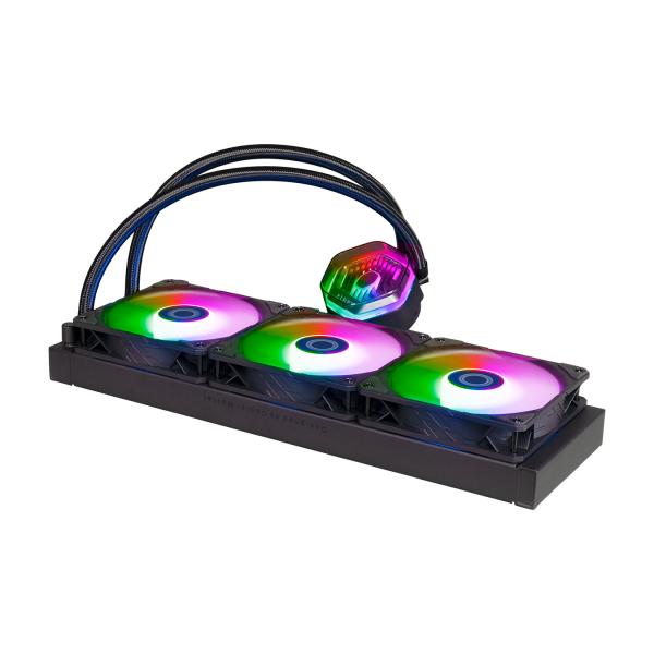 Coolermaster mlx-d36m-a25pz-rw masterliquid 360 atmos, 3x 120mm argb wit, 690-2500 rpm ± 10%