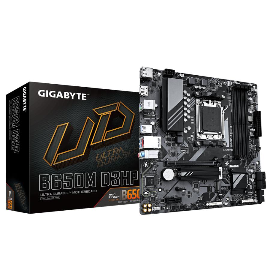 Gigabyte b650m d3hp b650m d3hp, amd am5, ryzen 7000, ddr5 7600 MHz, pci 4.0, 2,5 GB LAN