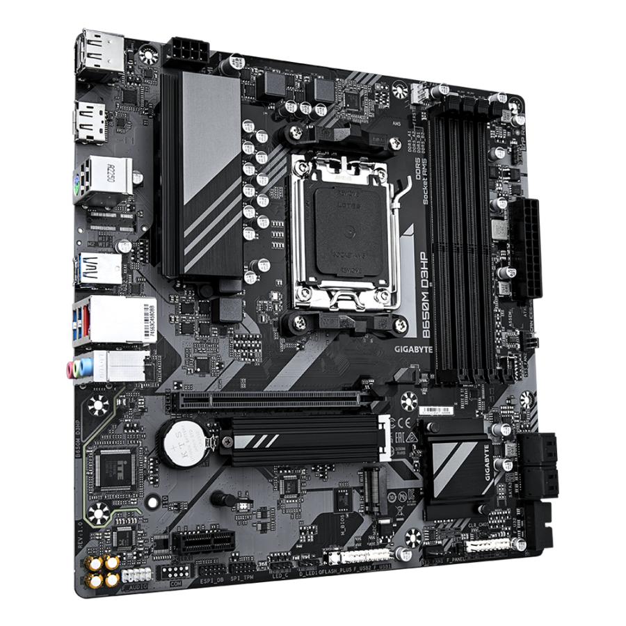 Gigabyte b650m d3hp b650m d3hp, amd am5, ryzen 7000, ddr5 7600 MHz, pci 4.0, 2,5 GB LAN