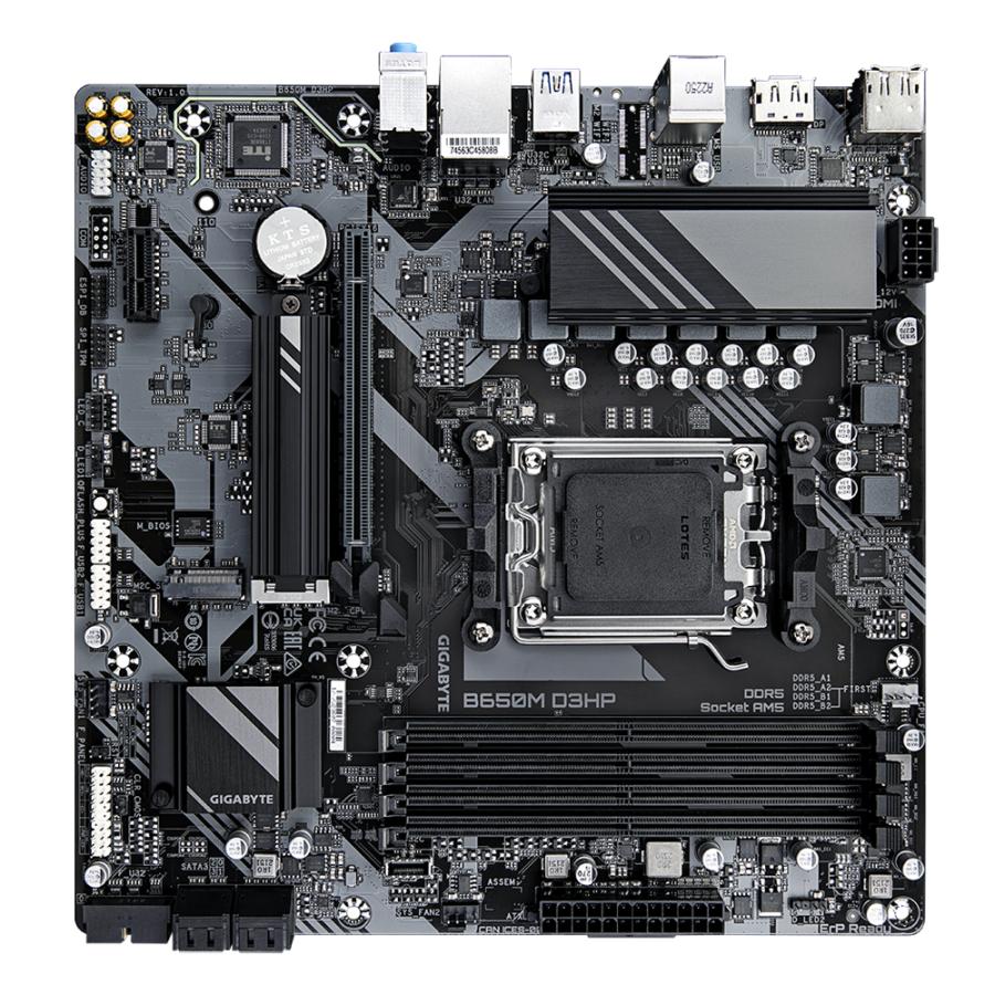 Gigabyte b650m d3hp b650m d3hp, amd am5, ryzen 7000, ddr5 7600 MHz, pci 4.0, 2,5 GB LAN