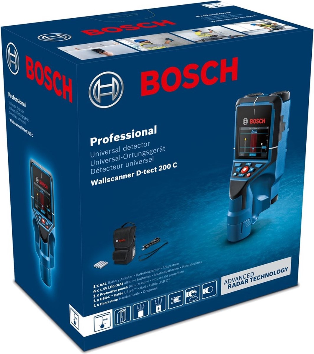 Bosch d-tect 200 c detector in doos - 0601081600