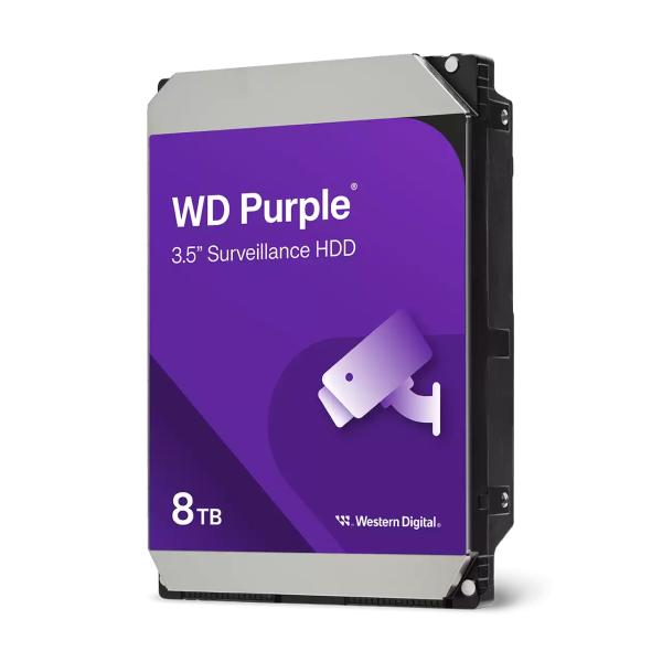 Western Digital WD85PURZ Purple Surveillance HD, 8TB, 3,5 inch, SATA3, 7200 rpm, 256 MB
