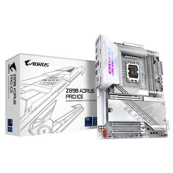 Gigabyte z890 aorus pro ice, atx, lga1851, intel® core™ ultra, 4x ddr5, 5 gb, wifi 7, usb 4