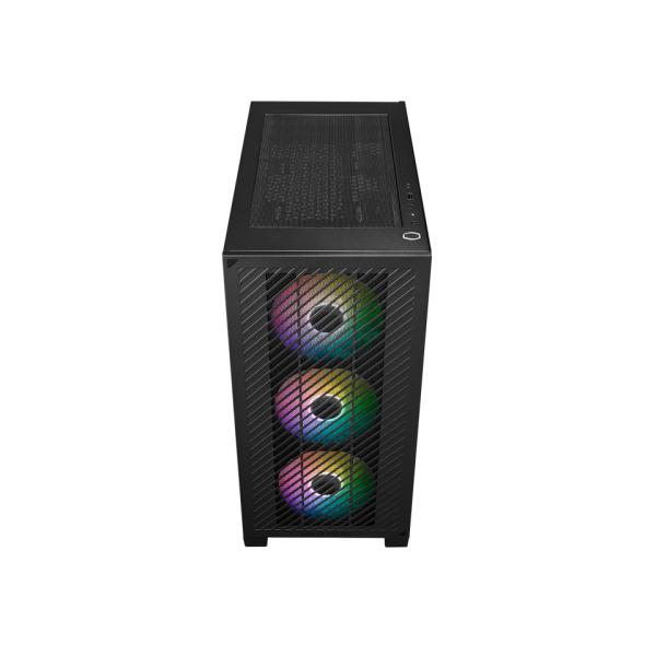 Cooler Master E301-KGNN-S00 Elite 301 Zwart Argb, Atx, Windows, USB 3.2 Gen 1 Type-C, 3x 120mm Argb