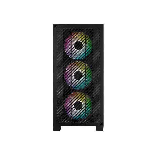 Cooler Master E301-KGNN-S00 Elite 301 Zwart Argb, Atx, Windows, USB 3.2 Gen 1 Type-C, 3x 120mm Argb