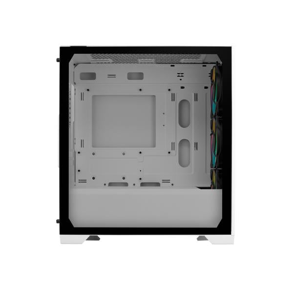 Cooler Master E301-WGNN-S00 Elite 301 Wit Argb, Atx, Windows, USB 3.2 Gen 1 Type-C, 3x 120mm Argb